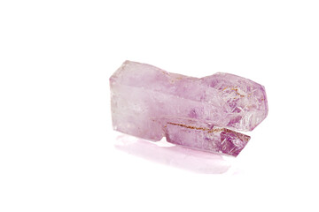 Amethyst Crystal Druse  macro mineral on white background