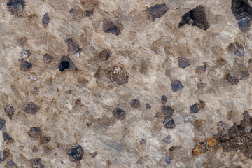 Macro stone Aegirine in charoite on white background