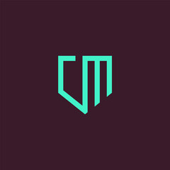 CM monogram template.