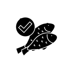 Fish line color icon. Seafood concept. Healthy lifestyle.