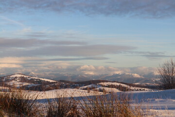 landscape with snow