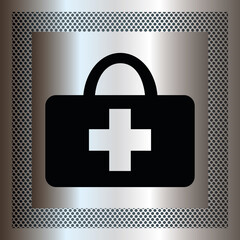 Obraz premium Logo trousse de premiers secours.