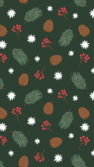Christmass seamless pattern.Beautiful christmas doodles seamless pattern - hand drawn and detailed, great for christmas textiles, banners, wrappers, wallpapers - vector surface design