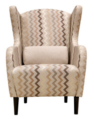 Armchair isolated on white background. View 2. Including clipping path