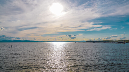 Obraz premium sunset over the sea