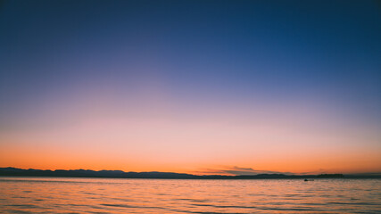 sunset over the ocean