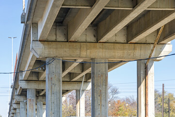 Fototapeta premium Concrete Overpass Beams