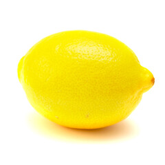 Agriculture of Gran Canaria -  organic lemons isolated on white 
