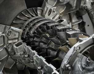 propeller of a historic jet engine
