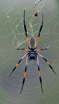 Araign&eacute;e N&eacute;phila bibe sur l'&icirc;le de La R&eacute;union