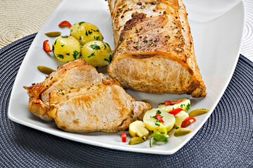 Lombo com batatas