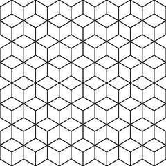 Naklejka premium Seamless cube abstract geometric pattern background