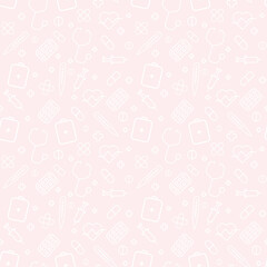 medical pattern, medical background, medicine. background with drawn elements