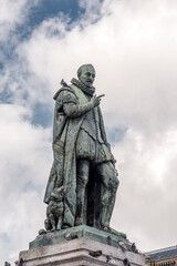 Fototapeta na wymiar Statue of William I, Willem Frederik, Prince of Orange-Nassau in Den Haag, Netherlands