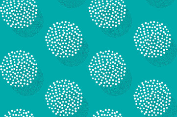 Dotwork circles seamless pattern background. Sand grain effect. Noise stipple dots texture. Abstract noise dotwork shapes. Round grain dots pattern. Stipple circles texture. Vector