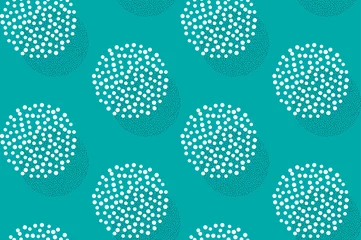 Tapeten Dotwork circles seamless pattern background. Sand grain effect. Noise stipple dots texture. Abstract noise dotwork shapes. Round grain dots pattern. Stipple circles texture. Vector © blankstock