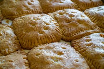 delicious gingerbread was prepared by my grandmother. hot baked goods are fresh and sweet....