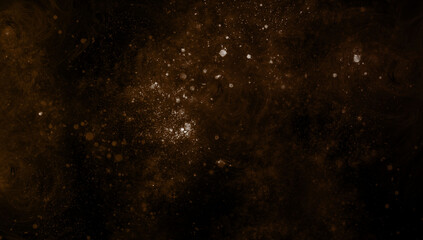 abstract space, colorful nebula, stars and sky