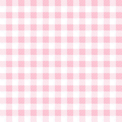 Pink plaid seamless pattern clothes texture vector illustration background