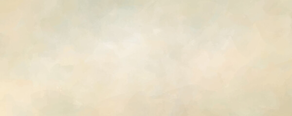 Vector watercolor art background. Old paper. Beige watercolour texture for cards or banner. Pastel color watercolour banner. Stucco. Wall. Brushstrokes and splashes. Painted template for design.	