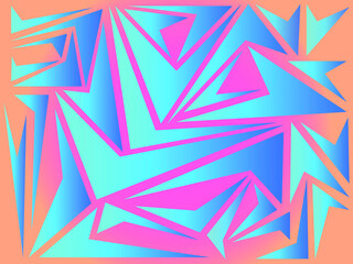 abstract background of colored geometrically simple shapes in blue and yellow shades for decorating interiors in the style of graffiti