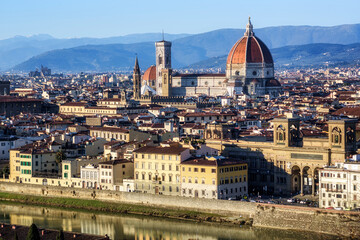 Florence Cathedral on a sunny day, Florence, Italy