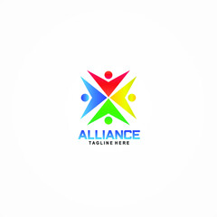alliance logo vector
simple and elegant design