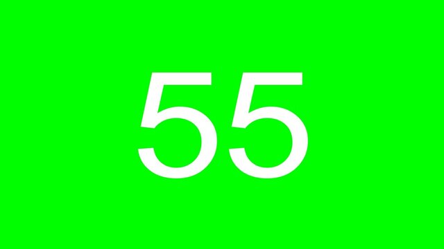60 seconds countdown video 4K countdown timer from 60 to 0 number