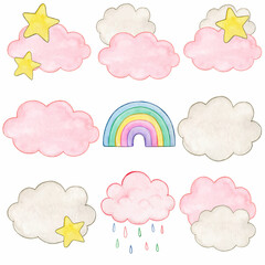 Fototapeta premium set of clouds