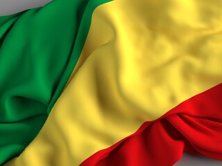The flag of Republic of the Congo, Congo-Brazzaville, the Congo Republic, Congo,  the Congo