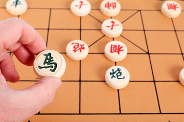 Chinese chess, people playing chinese chess