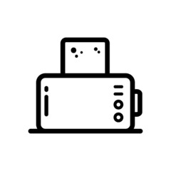 toaster outline icon