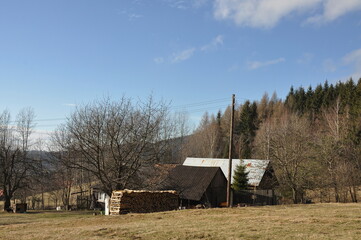 Hiking in Beskydy Mountains, spring is already coming