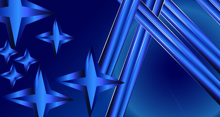 Blue star background