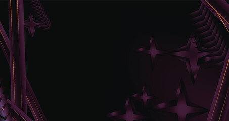 Purple abstract background with stars