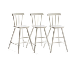 High chairs on white background