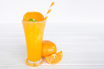 Orange smoothies yellow colorful fruit juice milkshake blend beverage healthy high protein the...