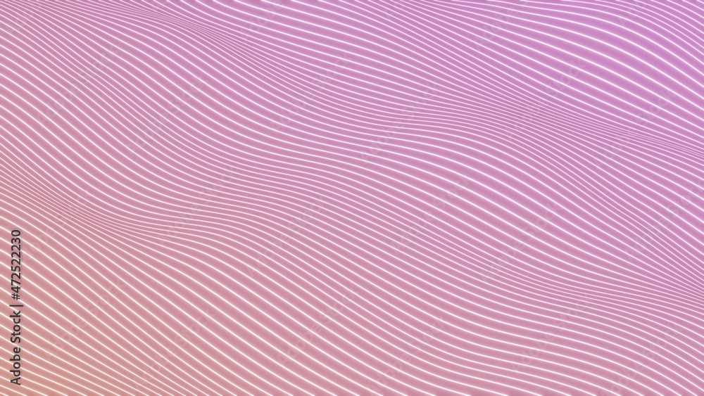 Poster abstract background with dynamic colourful particle sound waves. wave of musical soundtrack for reco