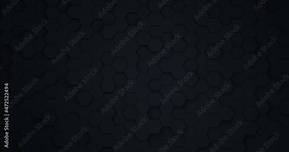 Poster abstract modern hexagonal black background design. geometric abstract background with hexagons. hone