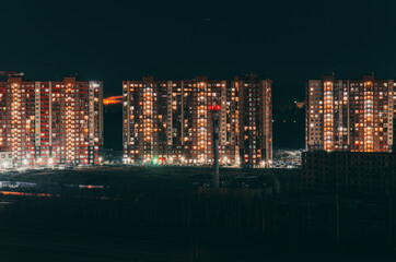 Obraz premium view of the city at night