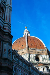 Fototapeta premium Dome Roof and Airplane, Florence, Italy