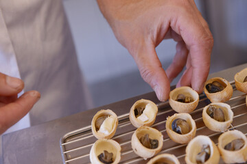 escargot fourré à la crème