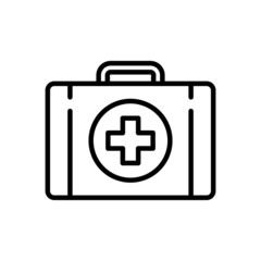 First aid box icon vector illustration