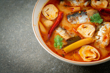 Tom Yum canned mackerel in spicy soup