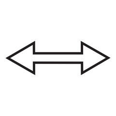 Dual arrow icon. Exchange sign. Synchronize process. Abstract graphic. Modern art. Vector illustration. Stock image.