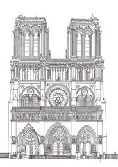 Fototapeta premium ノートルダム大聖堂