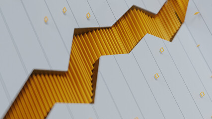 Abstract texture. 3d rendering background can be used in cover design, book design, poster, CD cover, flyer, website background for advertisement, broadcasting, presentation White and Yellow