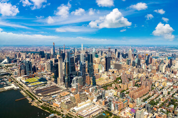 Aerial view of Manhattan in New York