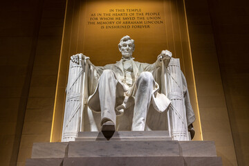 Abraham Lincoln statue in Washington