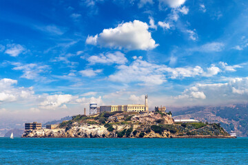 Fototapeta na wymiar Alcatraz prison Island in San Francisco
